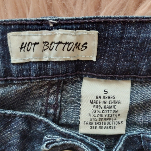 💥4☆ for $20 Women's Blue Jeans with Butterfly Design - Picture 2 of 6